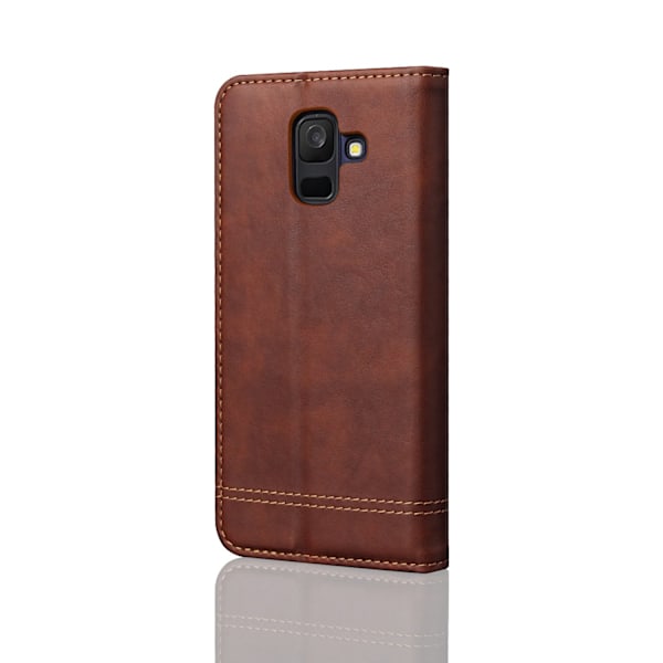 LEMAN-kotelo Samsung Galaxy A6 Plus -puhelimelle Svart