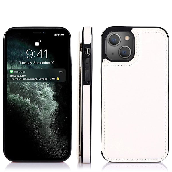 Elegant Smidigt Skal med Kortfack - iPhone 13 Svart