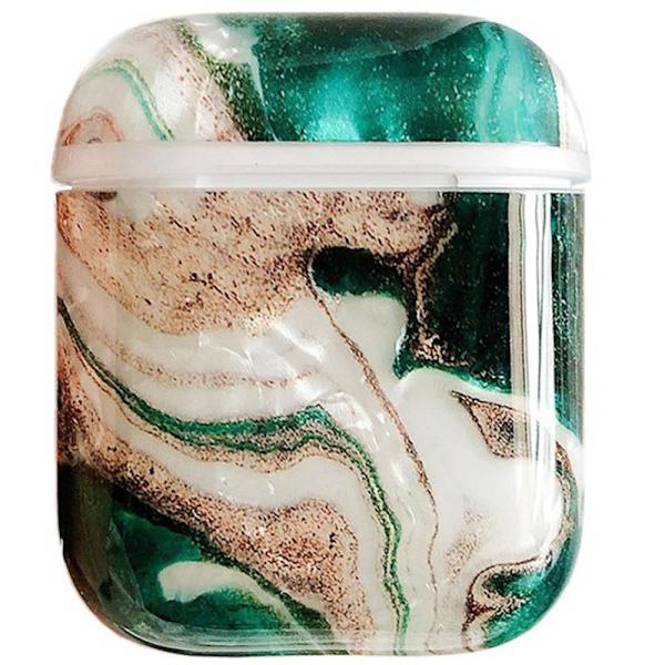 Exklusivt Hörlurs Skyddsfodral för AirPods Grön/Guld