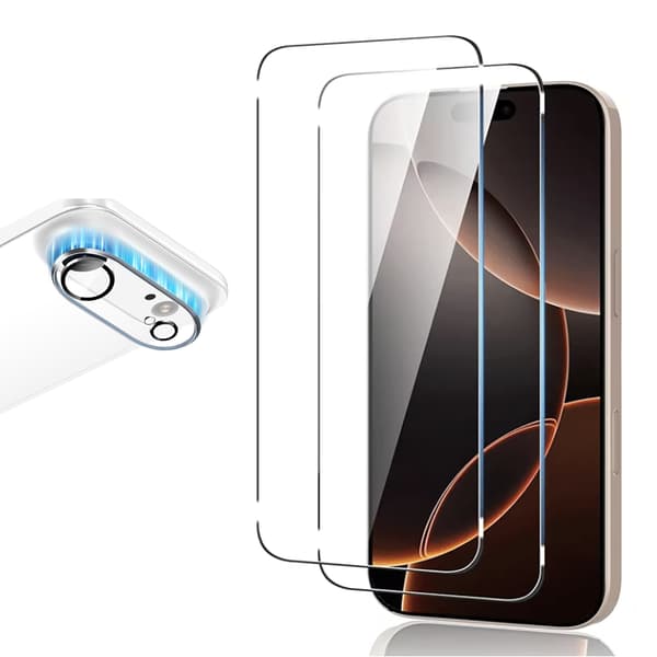 iPhone 17 Air 2-i-1 Skydd  Premium Glas till Skärm & Linser