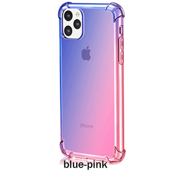 Professionelt silikonetui (FLOVEME) - iPhone 11 Pro Blå/Rosa