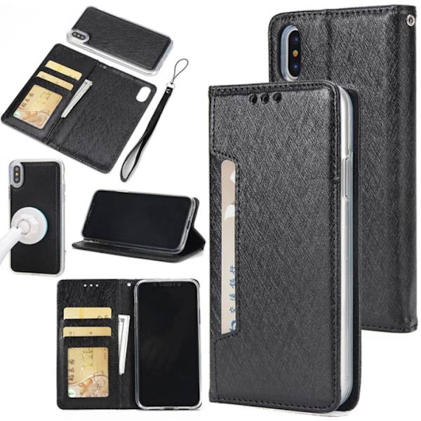 Elegant Plånboksfodral till iPhone X/XS Grön