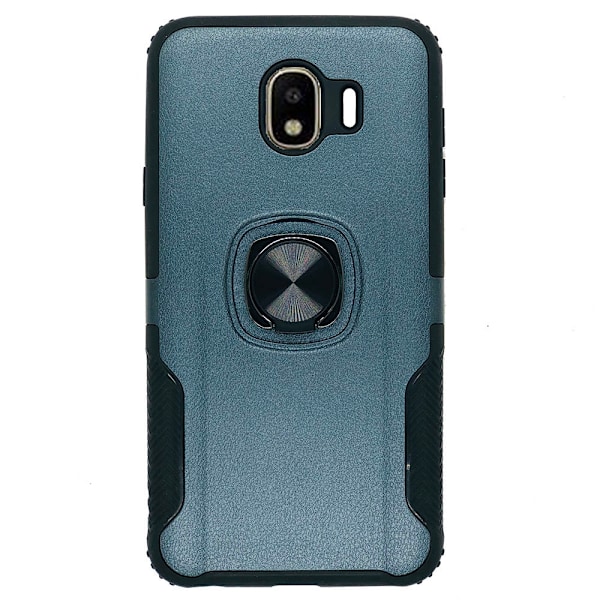 Skyddsskal med Ringh�llare - Samsung Galaxy J4 2018 Svart