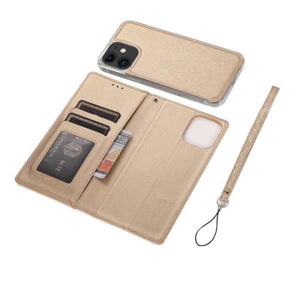 Gjennomtenkt fleksibelt lommebokdeksel (FLOVEME) - iPhone 12 Mini Blå
