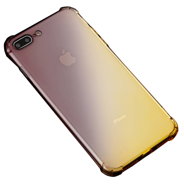 Tankevækkende stødabsorberende etui Floveme - iPhone 7 Svart/Guld