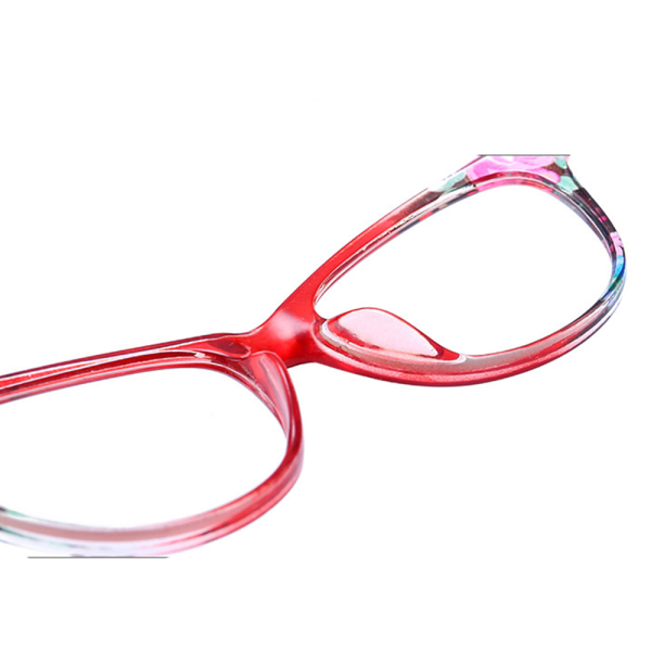 Elegante blomstrede læsebriller Röd +1,5