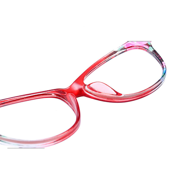 Elegante Blomstrete Leseglass Blå 1.0