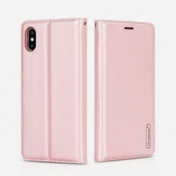Dagbok - Fleksibelt etui med lommebok til iPhone X/XS Marinblå
