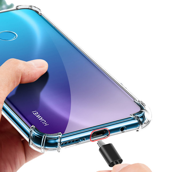 Skyddande Silikonskal (FLOVEME) - Huawei P40 Lite E Blå/Rosa