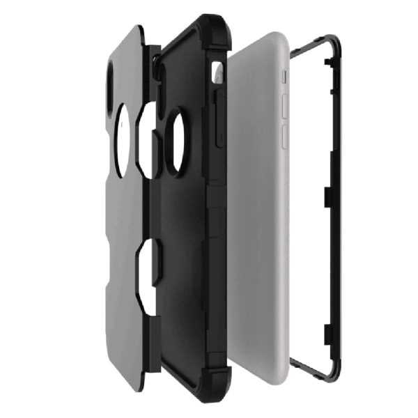 iPhone XS Max - Elegant Hybridskal (Rugged Robot) Svart