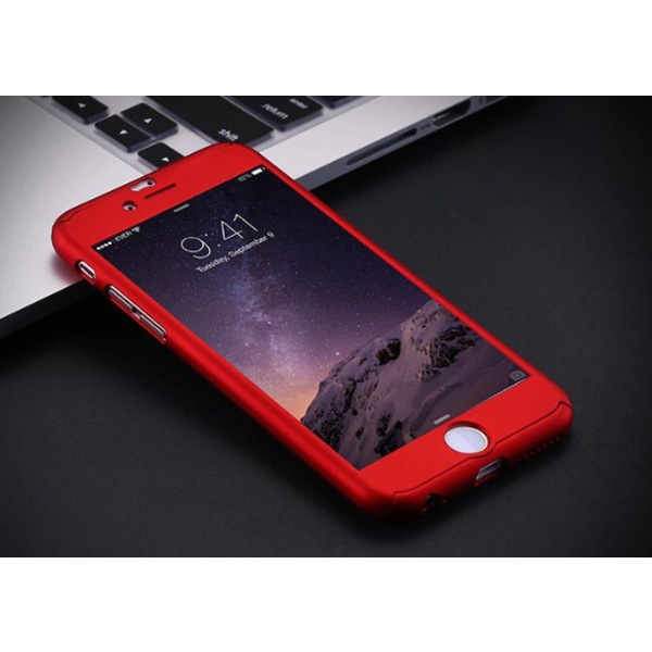 iPhone 7 stilig smart beskyttelsesveske Innebygd "skjermbeskytter" Silver