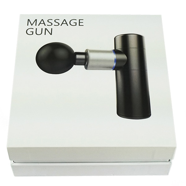 Mini Massage Gun / Massage Pistol (4 Huvuden) Muskelstimulans Blå