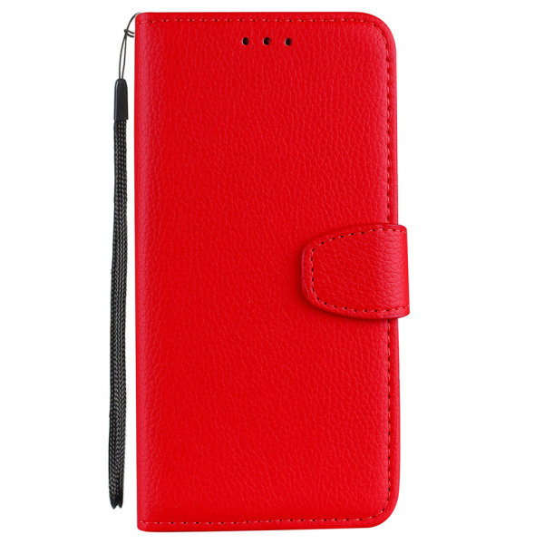 Glatt lommebokdeksel (NKOBEE) til Samsung Galaxy S10 Plus Röd