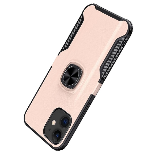 Genomtänkt Skal med Ringhållare (LEMAN) - iPhone 12 Mini Roséguld