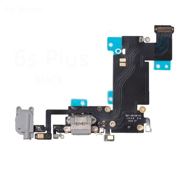 iPhone 6S PLUS - Høykvalitets ladeport Hodetelefonport Vit