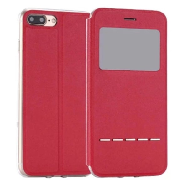 Stilrent Praktiskt Smartfodral Fönster & Svarsfunktion iPhone 7 Rosa