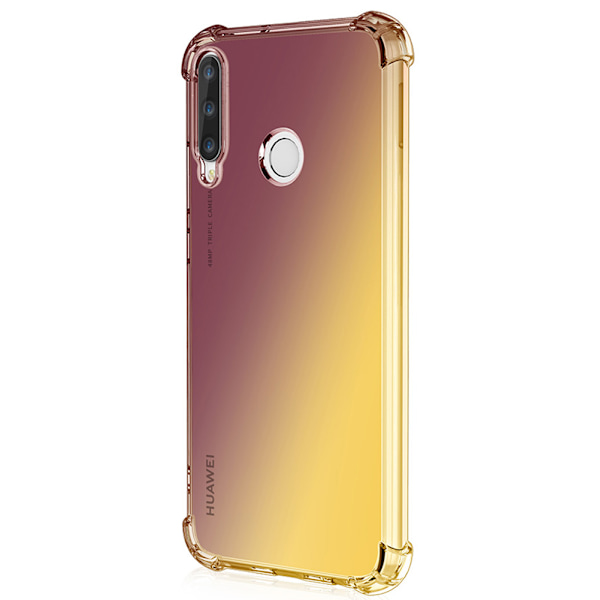 Skyddande Silikonskal (FLOVEME) - Huawei P40 Lite E Svart/Guld