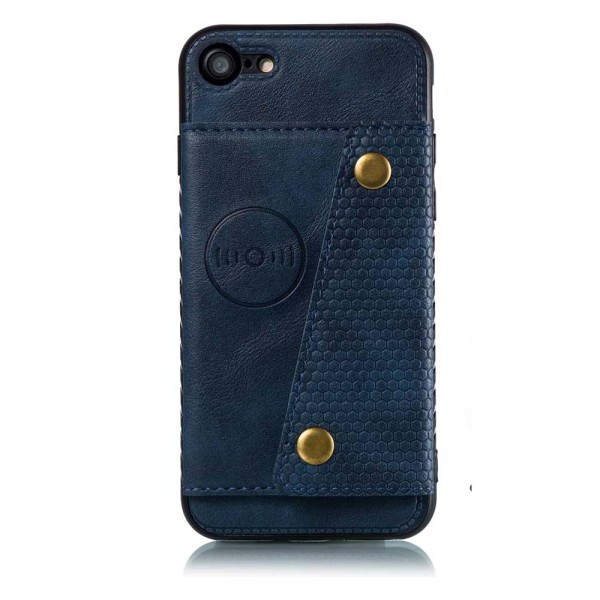 Kraftfuldt cover med kortholder - iPhone SE 2022 Mörkblå