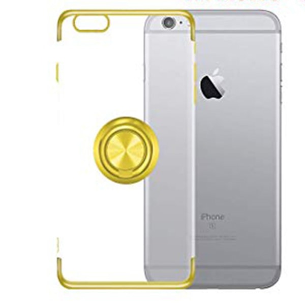 Effektfullt Skal med Ringhållare LEMAN - iPhone 6/6S Plus Röd