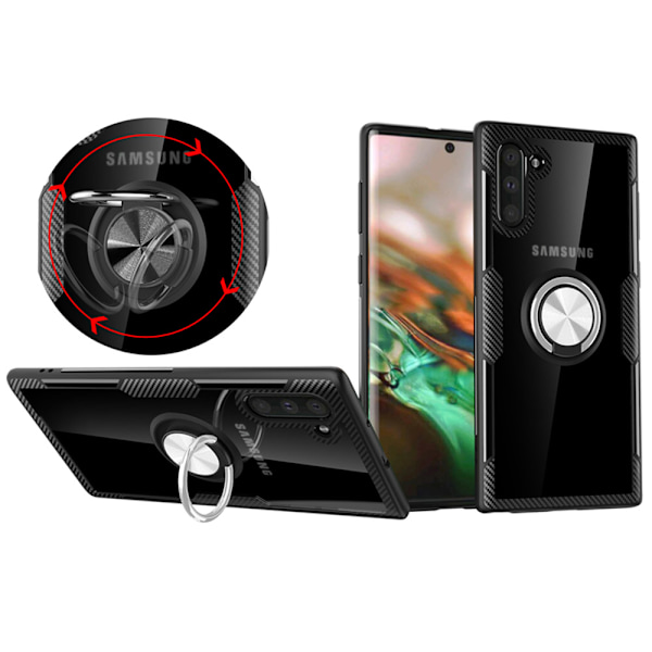 Smart Stötdämpande Skal - Samsung Galaxy Note10 Svart/Silver