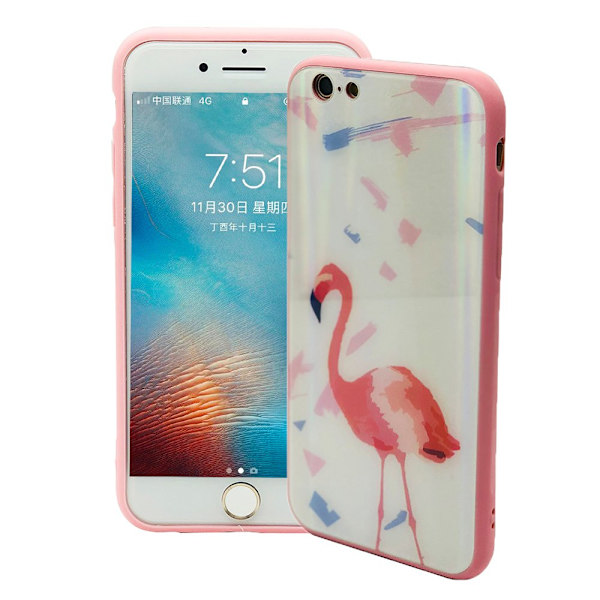Stilrent Skyddskal FLAMINGO för iPhone 6/6S