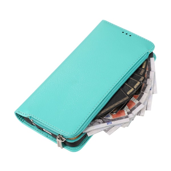 Stilig og praktisk lommebokdeksel - Samsung Galaxy A12 Grön