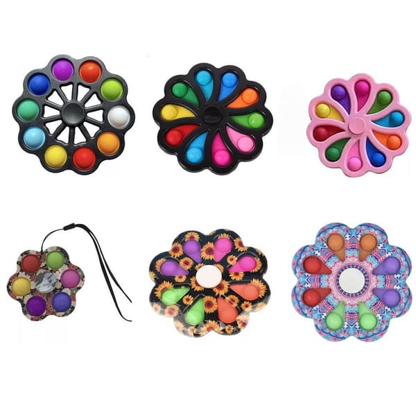 Effektfull Fidget Toy / Simple Dimple / Pop It Krysantemum