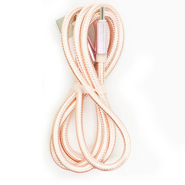 200cm USB-C (Type-C) Snabbladdare (Brottsäker i vävt nylon) Roséguld