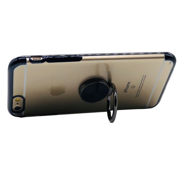 Robust Skyddsskal med Ringhållare - iPhone 6/6S Svart Svart