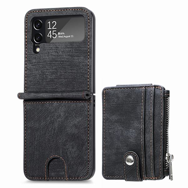 Smidigt Skal med Kortack - Samsung Galaxy Z Flip 3 Rosa
