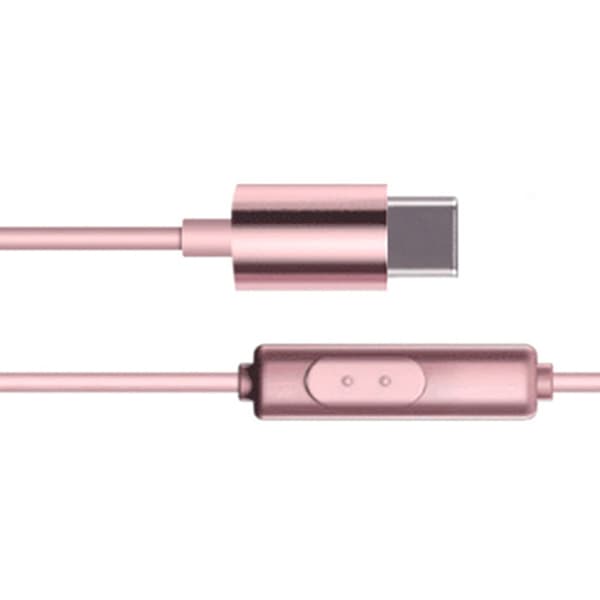 Smidiga Kraftfulla Hörlurar (TYPE-C) Roséguld Roséguld