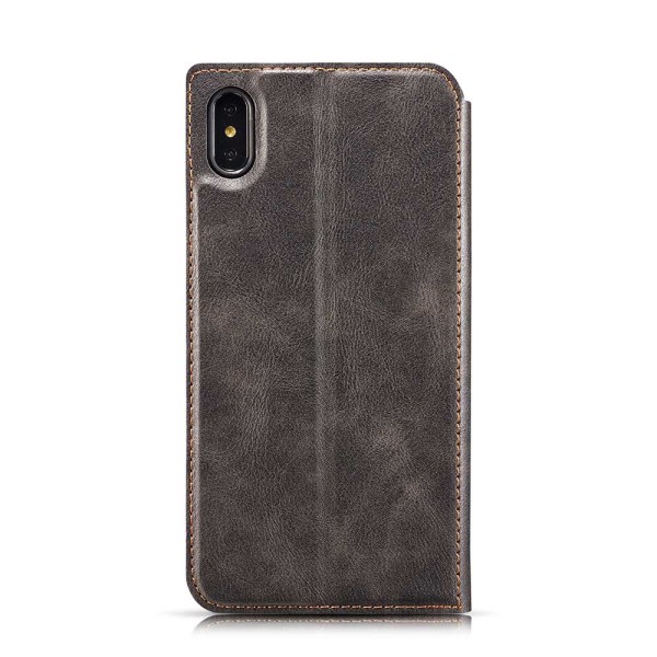 iPhone X/XS - Professionellt VINTAGE Pl�nboksfodral Svart