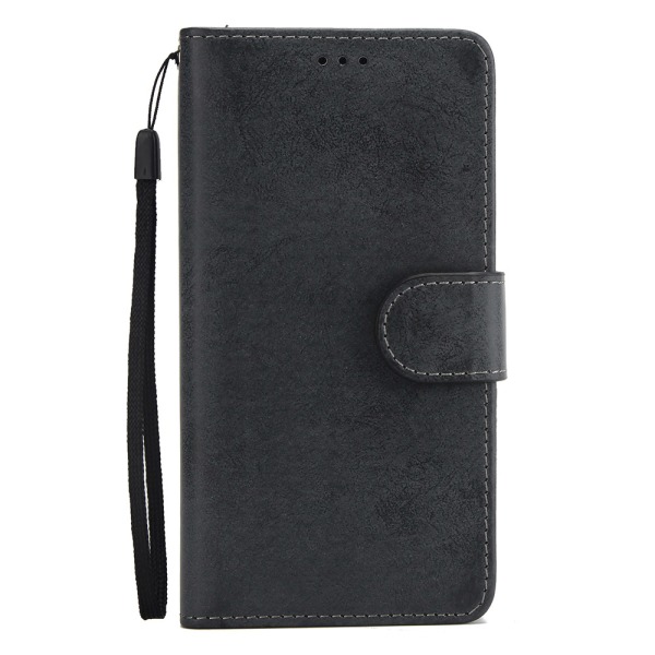 iPhone XR - Silk-Touch Etui med Pung og Skal Rosa