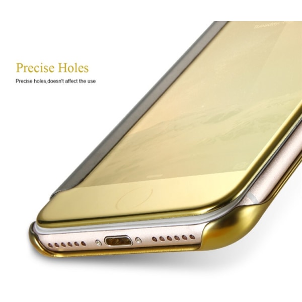 iPhone 6/6S - LEMAN Stilrent Clear View-fodral (ORIGINAL) Guld
