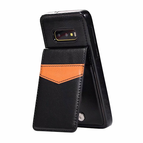 Skal med Kortfack - Samsung Galaxy S10E Svart Svart