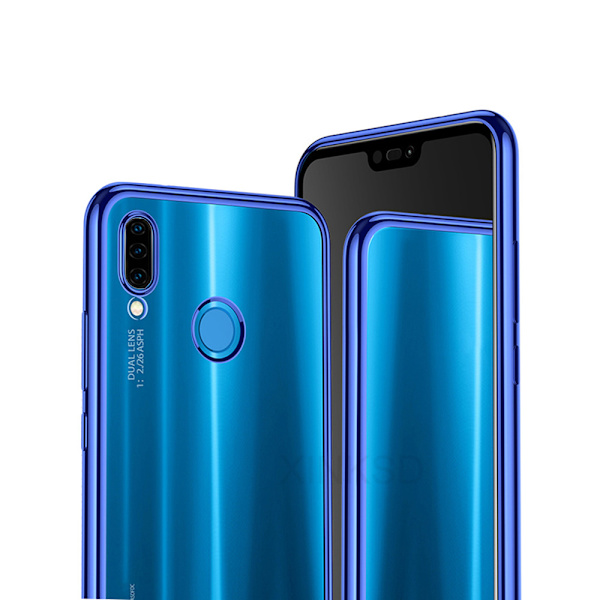 Stilsäkert Smart Silikonskal - Huawei P30 Lite Guld