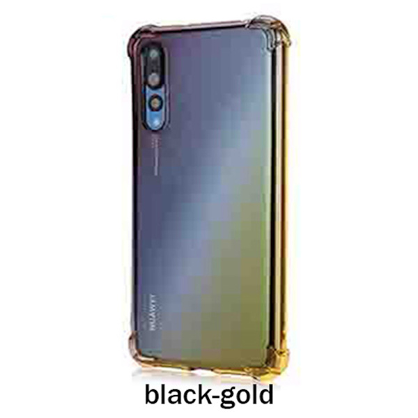 Genomtänkt Air-Bag Silikonskal - Huawei P20 Pro Blå/Rosa