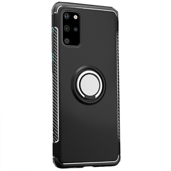 Smidigt Skal med Ringh�llare - Samsung Galaxy S20 Plus Grå