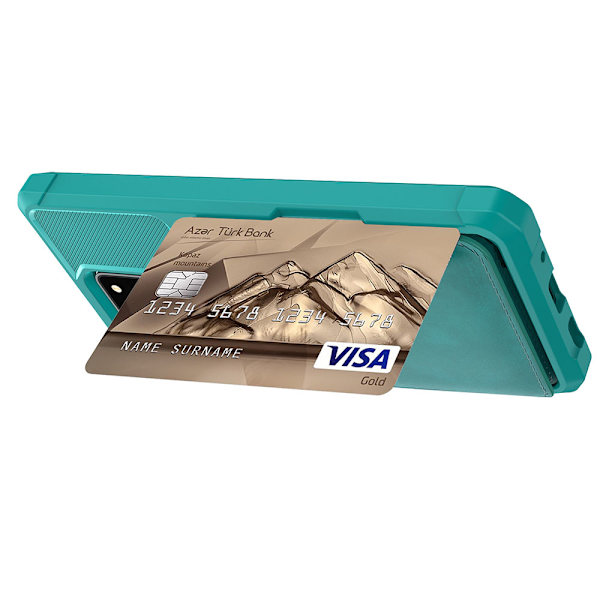 Glat cover med kortrum - Samsung Galaxy S20 Svart