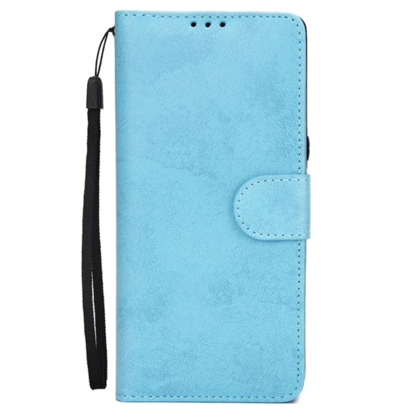 Lommebokdeksel med skallfunksjon for iPhone 8 Ljusblå