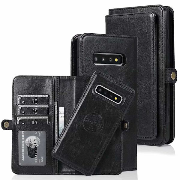 Tankevækkende Wallet cover - Samsung Galaxy S10 Mörkgrön