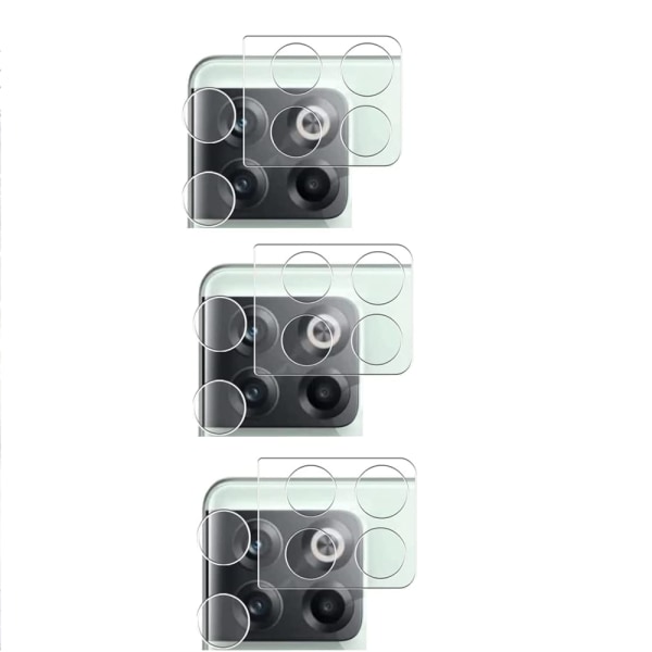 3-PACK Oneplus 10T kameralinsedeksel HD-Clear 0,3 mm Transparent
