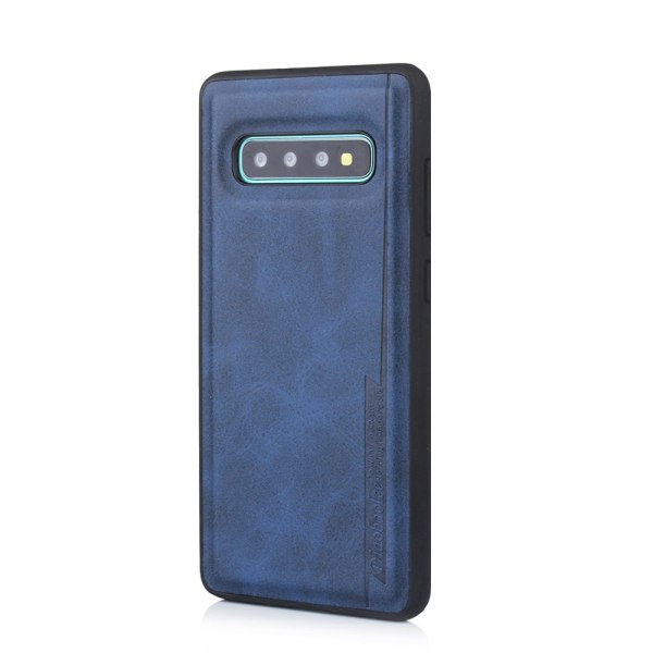 Samsung Galaxy S10+ - Eksklusivt Pu-Leather deksel fra Diaobaolee Ljusbrun