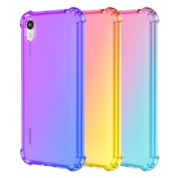 Huawei Y5 2019 - Stötdämpande Silikonskal Svart/Guld