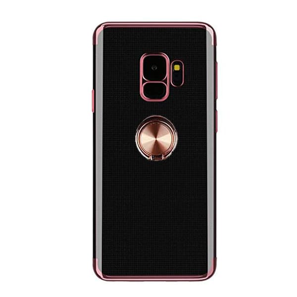 Stilsäkert Skal med Ringhållare - Samsung Galaxy S9 Silver Silver