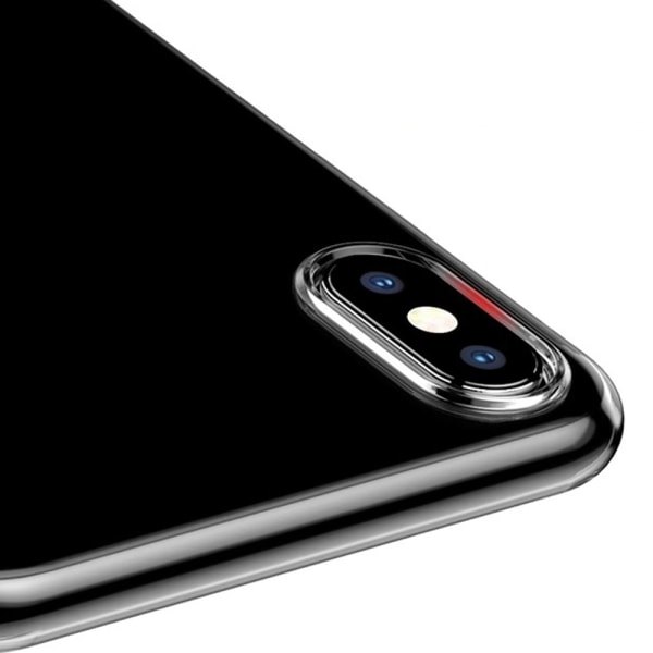 Smart Skyddsskal i Silikon (Ruff-Grip) till iPhone XS Max Transparent/Genomskinlig