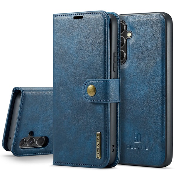Samsung Galaxy A15 4G/5G - Retro Plånboksfodral med Magnetisk Design Röd