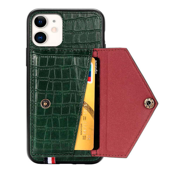 Stilsäkert Smart Skal med Korthållare - iPhone 11 Blå