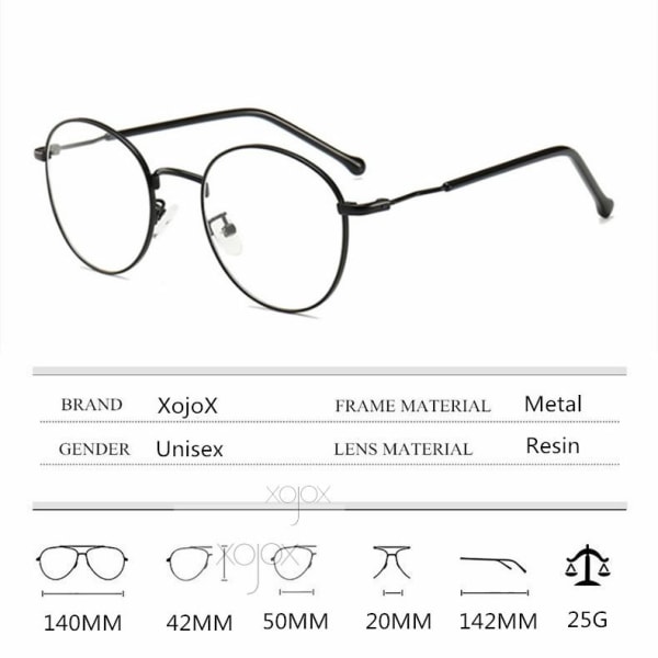 Eleganta Slittåliga Närsynt Läsglasögon Silver -0.5