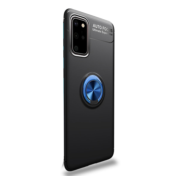 Smidigt Skal med Ringhållare - Samsung Galaxy S20 Plus Blå